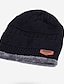 billige Hatter til herrer-Herre Solhatt Beanie lue Svart Sport Strikket Kontor Helg Ensfarget