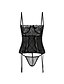 cheap Sexy Lingerie-Women&#039;s Lace Super Sexy Teddy Nightwear Solid Colored Black S M L