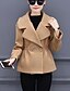 cheap Women&#039;s Coats &amp; Trench Coats-Women&#039;s Simple / Casual Wool / Polyester Coat - Solid Colored / Fall / Winter