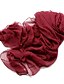 billige Kvindetørklæder-Dame Silke Rektangulært tørklæde - Ensfarvet