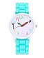 baratos Relógios de quartzo-Mulheres Relógio de Pulso Chinês Relógio Casual Silicone Banda Vintage / Casual / Fashion Preta / Branco / Azul / Um ano