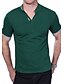 cheap Classic Polo-Men&#039;s Golf Shirt Solid Colored Collar Stand Collar Green White Black Gray Red Short Sleeve Plus Size Daily Weekend Slim Tops Cotton Active / Summer / Summer