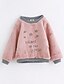 preiswerte Kapuzenpullover &amp; Sweatshirts-Baby Mädchen Muster Langarm Baumwolle Bluse Rosa