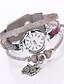 cheap Quartz Watches-Women Quartz Watch Imitation Diamond PU Leather Watch