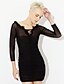 cheap Women&#039;s Dresses-Women&#039;s Bodycon Long Sleeve Solid Colored Backless Ruched Summer Off Shoulder Club Off Shoulder Black S M L XL / Mini