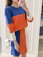 preiswerte Zweiteilige Anzüge für Damen-Damen Aktiv Pullover - Einfarbig Rock