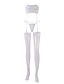 cheap Socks &amp; Tights-Women&#039;s Thin Erotic Stockings / Garters &amp; Suspenders - Solid Colored Thin White Black One-Size