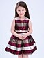 tanie Sukienki-Dziewczyny &#039; Bez rękawów Prążki Grafika drukowana 3D Sukienki Poliester Sukienka Dzieci Święto Wyjściowe
