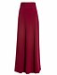 tanie Spodnie w dużych rozmiarach-Damskie Wyrafinowany styl Huśtawka Spódnice Wyjściowe Puszysta Solidne kolory Styl artystyczny Wino Czarny Czerwony S M L / Maxi