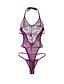 cheap Sexy Lingerie-Women&#039;s Robes Ultra Sexy Suits Nightwear Solid Colored White / Black / Purple S M L / Lace