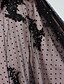 Χαμηλού Κόστους Βραδινά Φορέματα-Βραδινή τουαλέτα Πολυτελές Κουινσανέρα Επίσημο Βραδινό Φόρεμα Λαιμός ψευδαίσθησης Αμάνικο Μακρύ Ταφτάς Τούλι Δαντέλα χάντρες με Χάντρες Εισαγωγή δαντέλας Διακοσμητικά Επιράμματα 2021