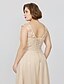 cheap Plus Size Mother of the Bride Dress-A-Line Mother of the Bride Dress Plus Size Elegant V Neck Floor Length Chiffon Sheer Lace Sleeveless No with Sash / Ribbon Appliques 2023 / Formal / Formal