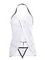 cheap Sexy Lingerie-Women&#039;s Ultra Sexy Nightwear Solid Colored White