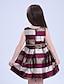levne Šaty-Girls &#039; Bez rukávů Proužky 3D tištěná grafika Šaty Polyester Šaty Děti Dovolená Jdeme ven