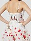 olcso Alkalmi ruhák-Báli ruha Spagettipánt Seprő uszály Organza Ruha val vel Virág által TS Couture®