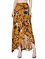 cheap Women&#039;s Skirts-Women&#039;s Daily / Going out Boho Swing Skirts - Floral / Color Block Split / Asymmetrical / Spring / Summer / Floral Patterns
