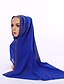preiswerte Schals für Damen-Damen Ganzjährig Polyester Hidschab,Solide Schwarz Orange Rote Beige Königsblau
