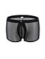 cheap Men&#039;s Exotic Underwear-Men&#039;s Ice Silk Super Sexy Boxers Underwear Color Block Black Light Blue White S M L