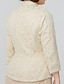 olcso Örömanyaruhák-Szűk szabású Örömanya ruha Molett Átalakítható ruha Kétrészes Szögletes Hosszú Sifon szaténon Háromnegyedes val vel Csipke 2021 / Stólával