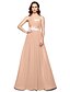 cheap Special Occasion Dresses-A-Line Sweetheart Neckline Floor Length Chiffon Lace Up Cocktail Party / Formal Evening Dress with Beading / Pleats by TS Couture®