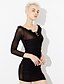 cheap Women&#039;s Dresses-Women&#039;s Bodycon Long Sleeve Solid Colored Backless Ruched Summer Off Shoulder Club Off Shoulder Black S M L XL / Mini