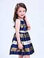 tanie Sukienki-Dziewczyny &#039; Bez rękawów Prążki Grafika drukowana 3D Sukienki Poliester Sukienka Dzieci Święto Wyjściowe