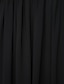お買い得  イブニングドレス-タイト／コラム ミニマリスト エレガント フォーマルイブニング ウェディングパーティー ドレス Ｖネック 半袖 フロア丈 シフォン レース 〜と レースインサート 2021