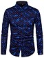 cheap Men&#039;s Shirts-Men&#039;s Shirt Polka Dot Graphic Print Long Sleeve Daily Tops Streetwear Blue Red