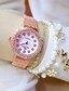 economico Orologi al quarzo-Per donna Diamond Watch Argento / Rosso / Oro rosa Cronografo Analogico Donne Lusso Casual Di tendenza Elegante - Oro Argento Oro rosa Un anno Durata della batteria / Acciaio inossidabile