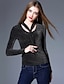 cheap Women&#039;s Blouses &amp; Shirts-Women&#039;s Vintage / Street chic T-shirt - Solid Colored Black L