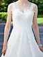 billige Brudekjoler-brudekjoler boldkjole v-hals almindelige stropper gulvlængde tyl over blonder brudekjoler med blondeapplikationer 2023
