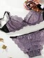 preiswerte Sexy Reizwäsche für Damen-Damen Push-Up Drahtlos Komplett bedeckend BH &amp; Höschen Sets Solide Baumwolle Purpur Rosa Weiß