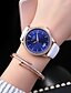 cheap Quartz Watches-Women&#039;s Wrist Watch Japanese Quartz Leather Black / White / Blue Calendar / date / day Casual Watch Analog Casual Fashion Elegant - Brown Red Blue