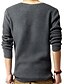 cheap Men&#039;s Sweaters &amp; Cardigans-Men&#039;s Daily Solid Colored Long Sleeve Regular Pullover Sweater Jumper, Round Neck Spring &amp;  Fall / Winter Black / Light gray / Dark Gray M / L / XL