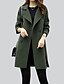 cheap Women&#039;s Coats &amp; Trench Coats-Women&#039;s Coat Going out Winter Fall Regular Coat Regular Fit Jacket Long Sleeve Black Army Green Brown