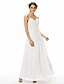 cheap Bridesmaid Dresses-A-Line Spaghetti Strap Floor Length Chiffon Bridesmaid Dress with Ruched / Pleats