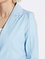 preiswerte Blazer für Damen-Damen Blazer Einfache Langarm Mantel Herbst Frühling Arbeit Kurz Jacken Weiß