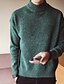 cheap Men&#039;s Sweaters &amp; Cardigans-Men&#039;s Casual / Daily Solid Colored Long Sleeve Regular Pullover, Turtleneck Fall Dark Gray / Beige / Light gray L / XL / XXL