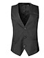 voordelige Trenchcoat voor heren-Heren Dagelijks Street chic Normaal Vest, Effen V-hals Mouwloos Overige Formele Stijl Rood / Licht Blauw / Khaki