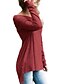 cheap Women&#039;s T-shirts-Women&#039;s Club Street chic T-shirt - Solid Colored Boat Neck / Winter