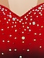 abordables Patinage Artistique-Robe de Patinage Artistique Femme Fille Patinage Robes Tenue Gris foncé Violet Vieux rose Teinture Halo Spandex Haute élasticité Compétition Tenue de Patinage Fait à la main Patinage sur glace