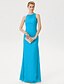 Χαμηλού Κόστους Φορέματα για τη Μητέρα της Νύφης-θήκη/κολώνα φόρεμα μητέρας της νύφης κομψό see through illusion λαιμόκοψη δαντέλα αμάνικο με κρύσταλλα 2021