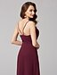 cheap Special Occasion Dresses-A-Line Elegant Minimalist Holiday Cocktail Party Prom Dress V Neck Sleeveless Floor Length Chiffon with Sash / Ribbon Criss Cross 2020 / Formal Evening