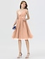 cheap Special Occasion Dresses-A-Line Cute Dress Cocktail Party Formal Evening Short / Mini Sleeveless V Neck Chiffon with Sequin Side Draping 2024