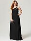 cheap Special Occasion Dresses-Sheath / Column Elegant Open Back Holiday Cocktail Party Prom Dress One Shoulder Sleeveless Floor Length Chiffon with Pleats Ruched Side Draping 2021 / Formal Evening