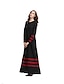 cheap Maxi Dresses-Women&#039;s Party Going out Vintage Maxi Swing Dress - Striped All Seasons Black Navy Blue Wine M L XL