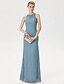 Χαμηλού Κόστους Φορέματα για τη Μητέρα της Νύφης-θήκη/κολώνα φόρεμα μητέρας της νύφης κομψό see through illusion λαιμόκοψη δαντέλα αμάνικο με κρύσταλλα 2021