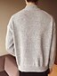 cheap Men&#039;s Sweaters &amp; Cardigans-Men&#039;s Casual / Daily Solid Colored Long Sleeve Regular Pullover, Turtleneck Fall Dark Gray / Beige / Light gray L / XL / XXL