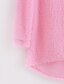 baratos Suéteres de Mulher-Mulheres Sólido Pulôver Cashmere Manga Longa Padrão Casacos de malha Decote Redondo Outono Inverno Branco Preto Vermelho