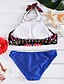 preiswerte Bikinis und Bademode-Damen Boho Bikinis - Druck, Geometrisch Halter Unterhosen